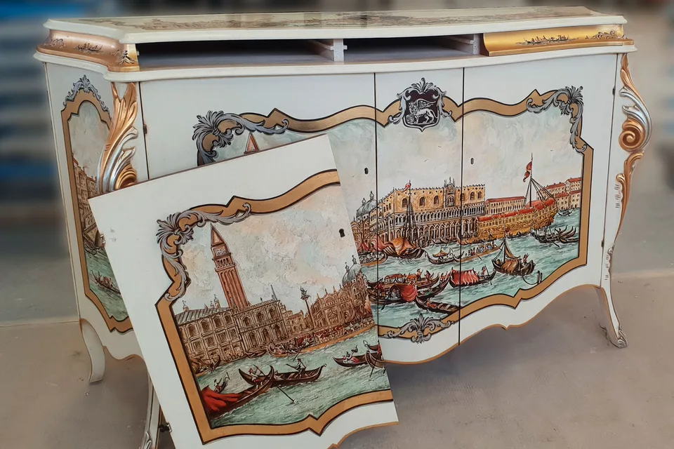 Copia su commissione di veduta veneziana