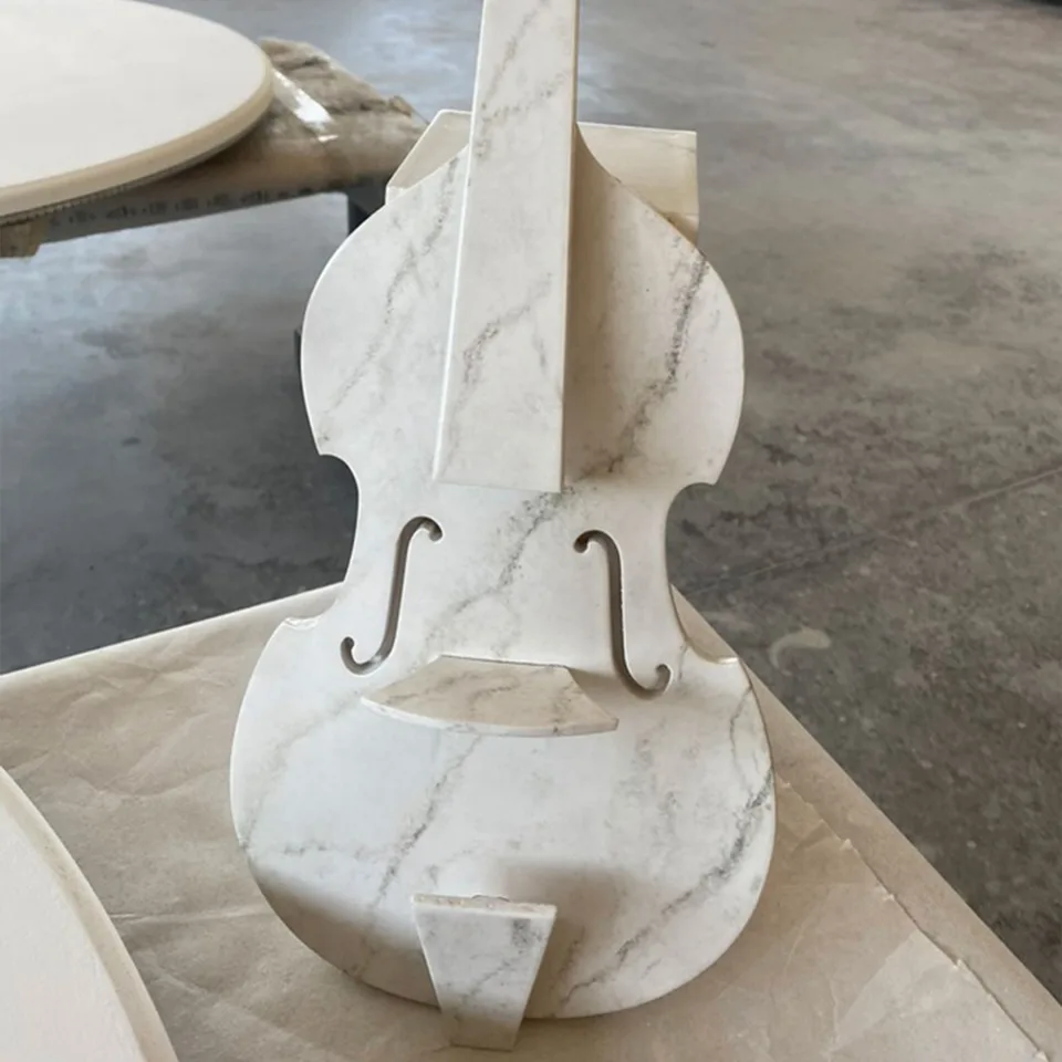 Violino portabottiglie dipinto